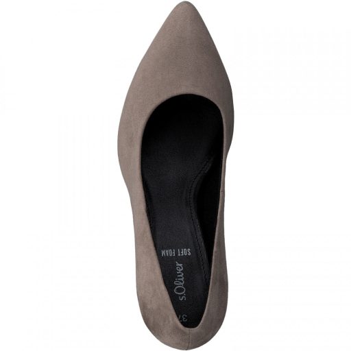 S.OLIVER kis sarkas taupe pumps 