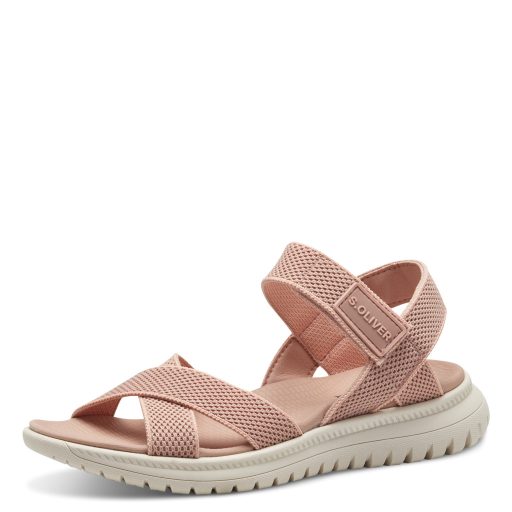 S.OLIVER textil pántos kényelmi rose szandál 