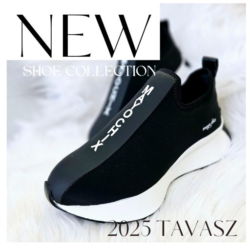 MAYO CHIX extra trendi fekete-fehér slip-on