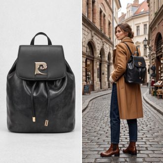 PIERRE CARDIN hátitáska fekete 