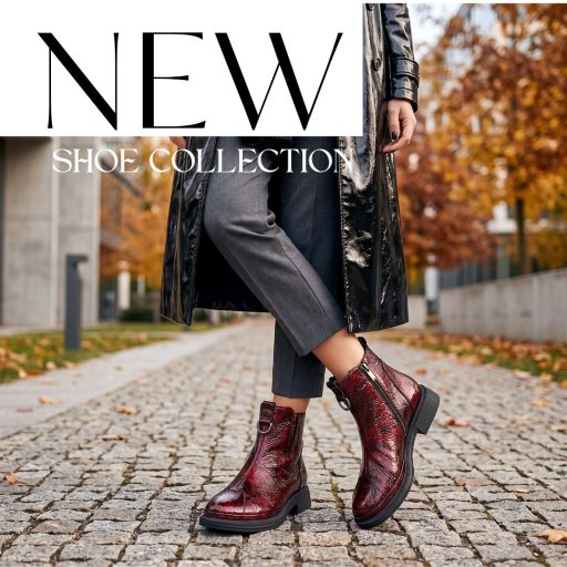 TUTTO BENE SCARPE magasfényű extra bordó bokacsizma 