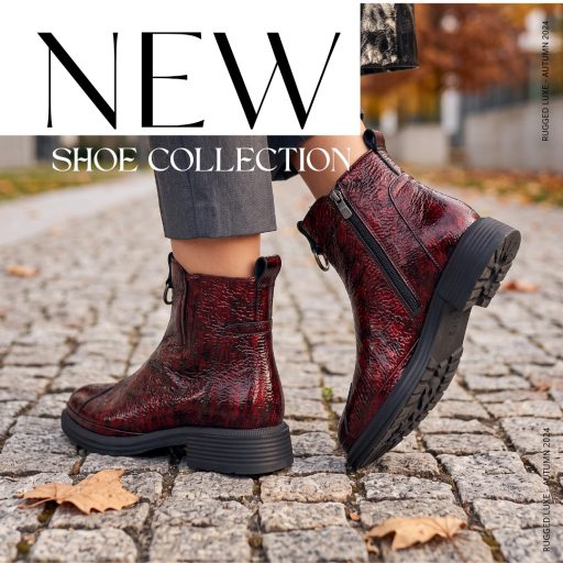 TUTTO BENE SCARPE magasfényű extra bordó bokacsizma 