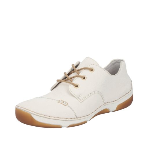 RIEKER fűzős cream kényelmi sneaker 