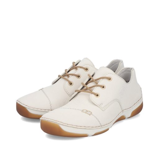 RIEKER fűzős cream kényelmi sneaker 