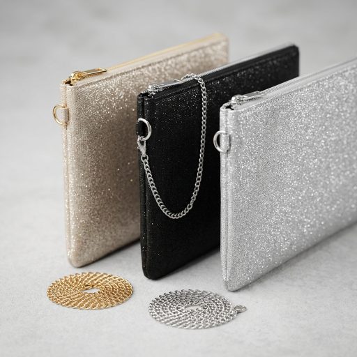 Alkalmi,- váll,- és oldaltáska csillogó lapos 