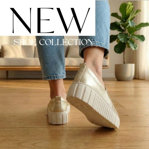 WEI platform talpas arany slip-on 