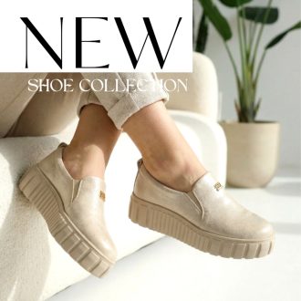 WEI platform talpas arany hatású slip-on 