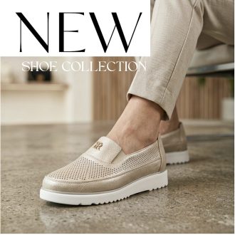 WEI arany csillogós bézs lyukacsos slip-on