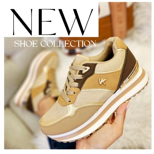 WEI emelt talpú camel sneaker 