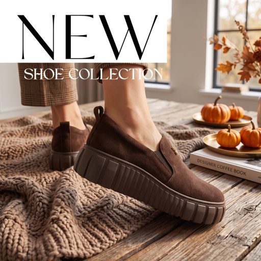 WEI platform talpas mocca velúr slip-on 