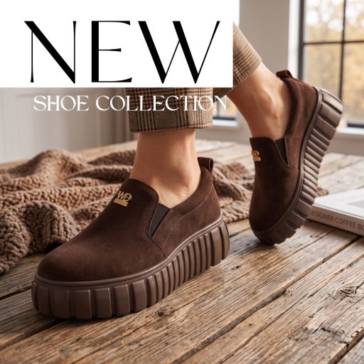 WEI platform talpas mocca velúr slip-on 