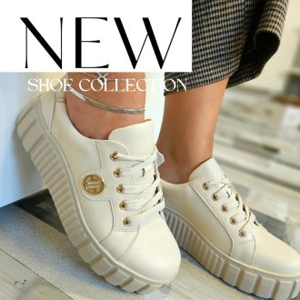 WEI emelt platform talpas bézs sneaker 