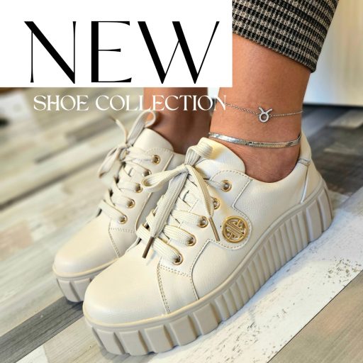 WEI emelt platform talpas bézs sneaker 