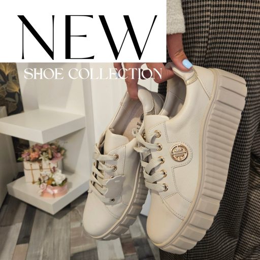 WEI emelt platform talpas bézs sneaker 