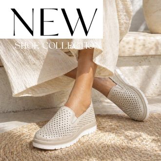   WEI enyhén emelt talpú pille könnyű lyukacsos bézs slip-on