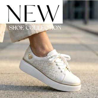 WEI emelt platform talpas gyöngyházfényű sneaker 