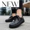 WEI emelt platform talpas fekete sneaker 