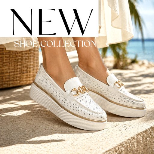 WEI platform talpas láncos fehér slip-on 