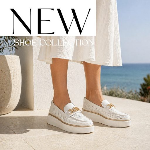 WEI platform talpas láncos fehér slip-on 