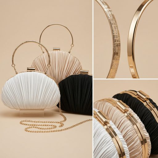 Alkalmi táska szatén kagyló alakú 