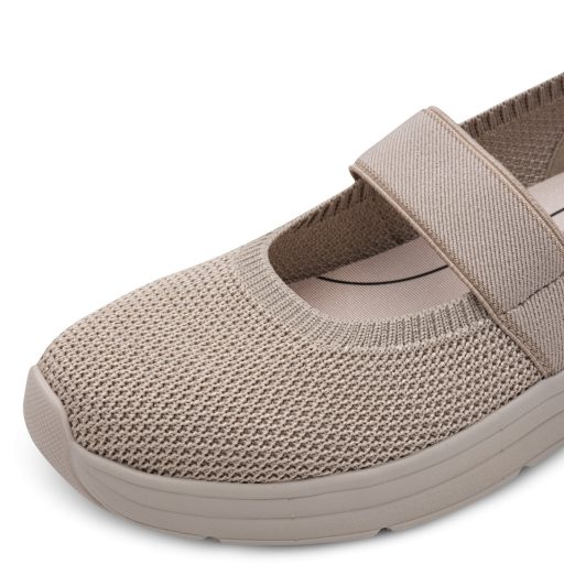 JANA SOFTLINE emelt talpú pille könnyű pepper vászon félcipő