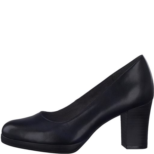 JANA vastag sarkú fekete pumps