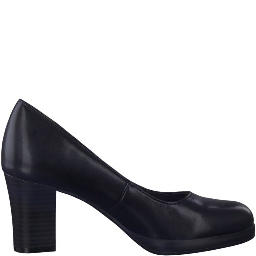 JANA vastag sarkú fekete pumps