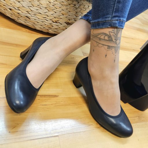 JANA kis sarkas sötétkék pumps 