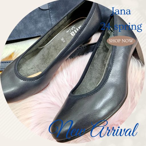 JANA kis sarkas sötétkék pumps 