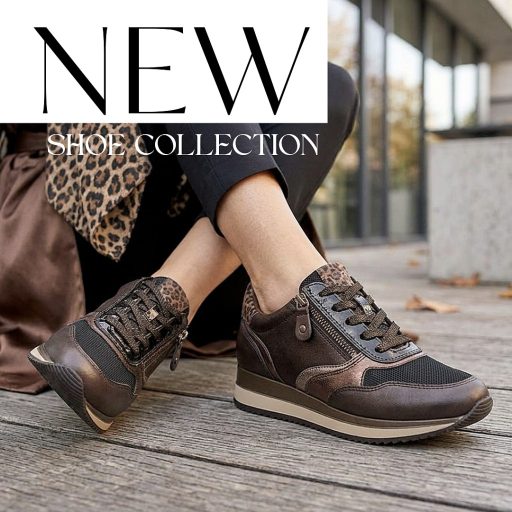 JANA SOFTLINE enyhén emelt talpú mocca sneaker 