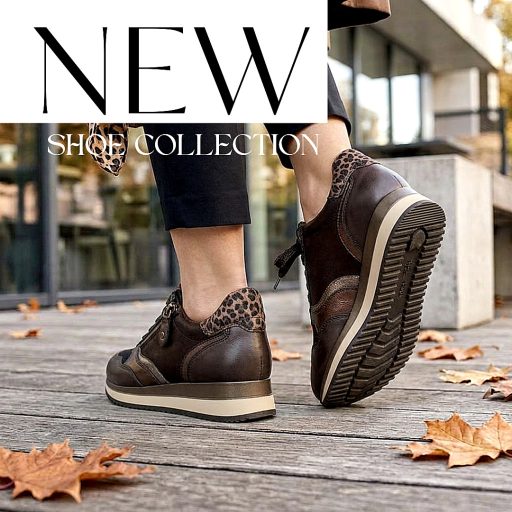 JANA SOFTLINE enyhén emelt talpú mocca sneaker 