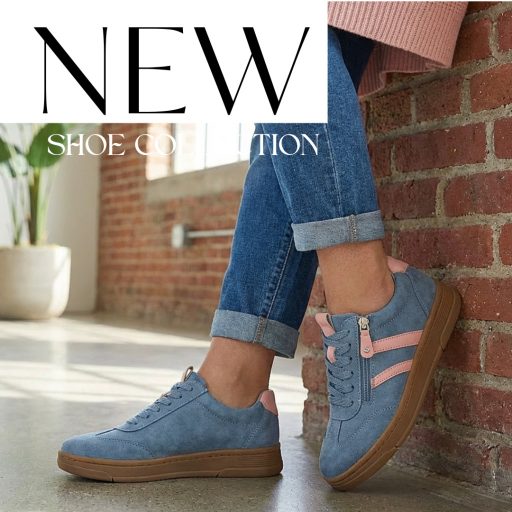 JANA SOFTLINE platform talpas trendi kék-barack sneaker 