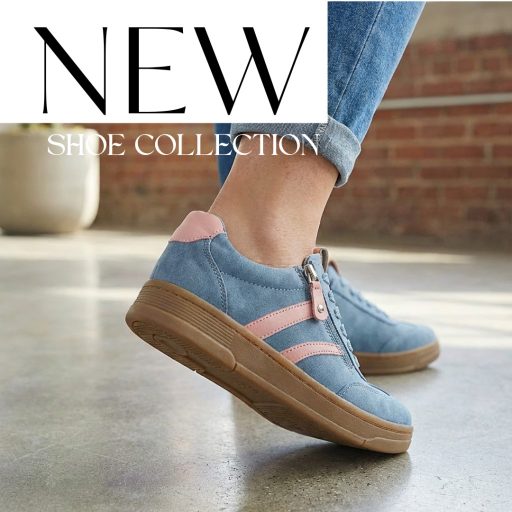 JANA SOFTLINE platform talpas trendi kék-barack sneaker 