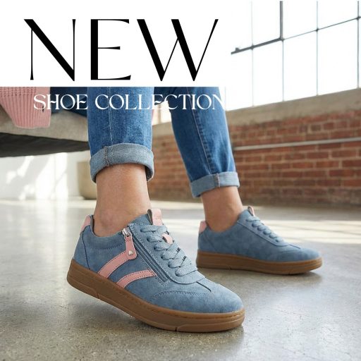 JANA SOFTLINE platform talpas trendi kék-barack sneaker 