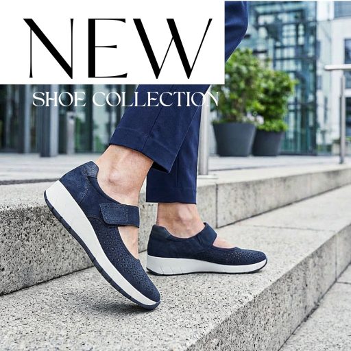 JANA SOFTLINE emelt talpú lyukacsos sötétkék kényelmi félcipő