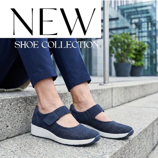 JANA SOFTLINE emelt talpú lyukacsos sötétkék kényelmi félcipő