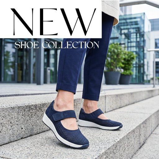 JANA SOFTLINE emelt talpú lyukacsos sötétkék kényelmi félcipő