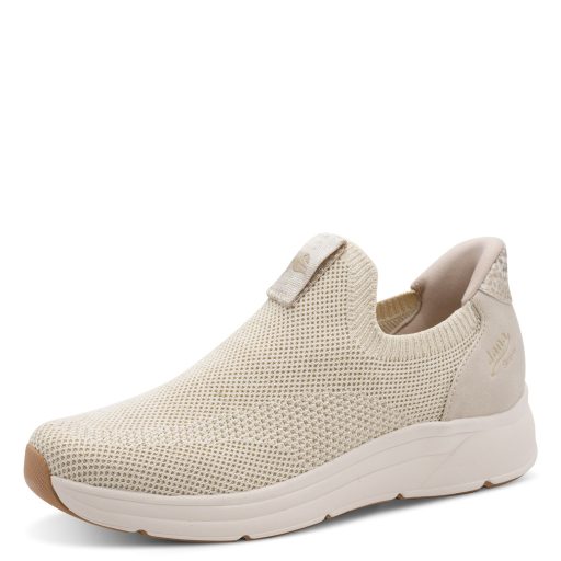 JANA SOFTLINE STEP IN platform talpas bézs-arany kényelmi félcipő