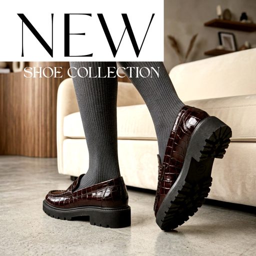 JANA SOFTLINE magasfényű croco mintás mélybordó loafer 