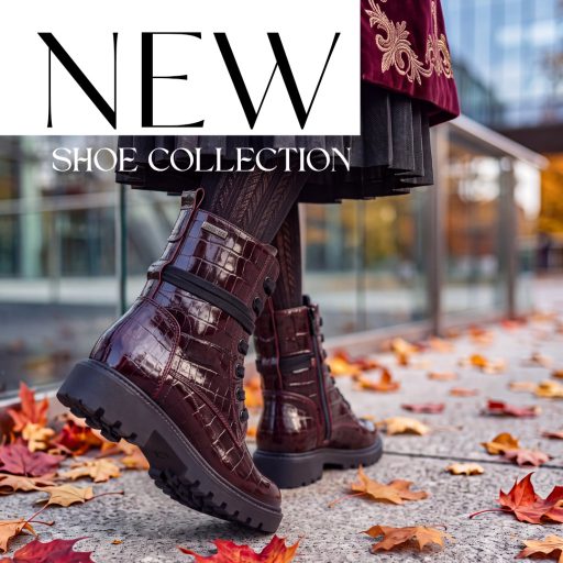 JANA SOFTLINE croco mintás trendi magasfényű burgundi bakancs 