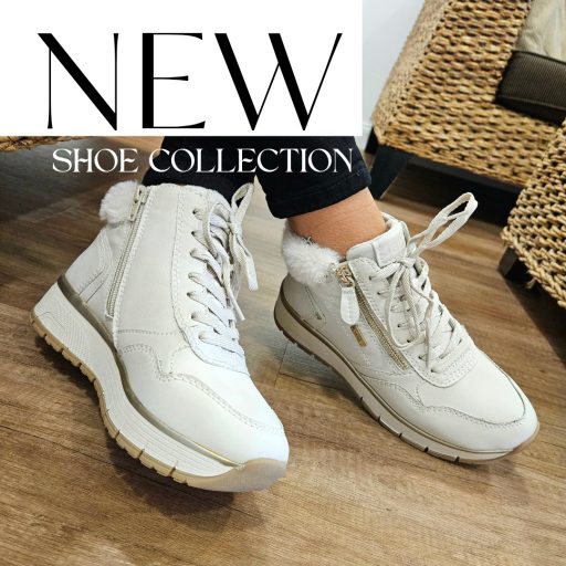 JANA SOFTLINE TEX emelt talpú bézs bakancs 