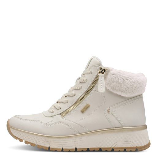 JANA SOFTLINE TEX emelt talpú bézs bakancs 