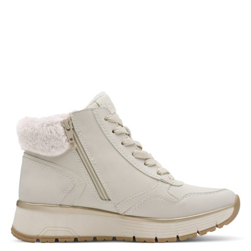 JANA SOFTLINE TEX emelt talpú bézs bakancs 