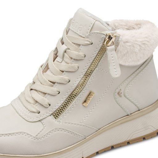JANA SOFTLINE TEX emelt talpú bézs bakancs 