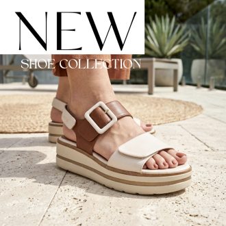   JANA SOFTLINE platform talpas bézs-cognac tépőzáras szandál