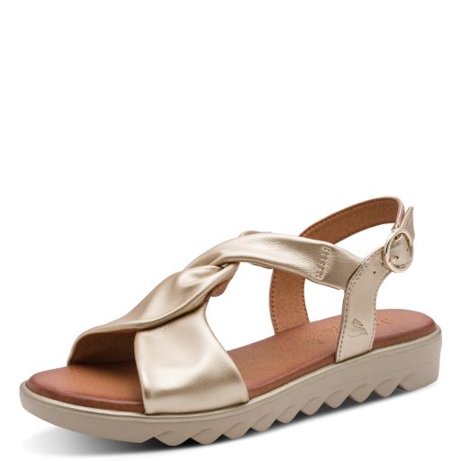 JANA SOFTLINE extra pántos arany kényelmi szandál