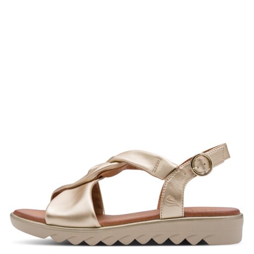 JANA SOFTLINE extra pántos arany kényelmi szandál