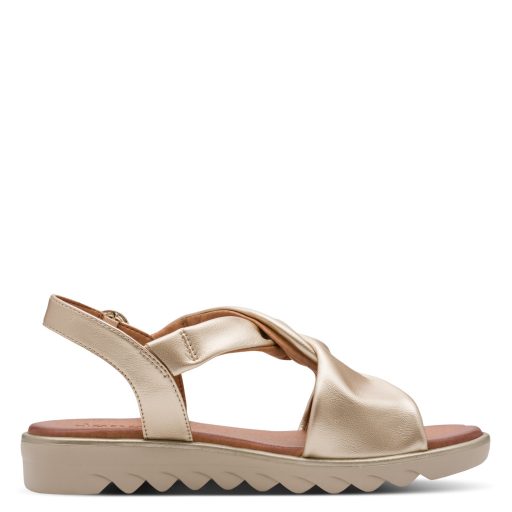 JANA SOFTLINE extra pántos arany kényelmi szandál