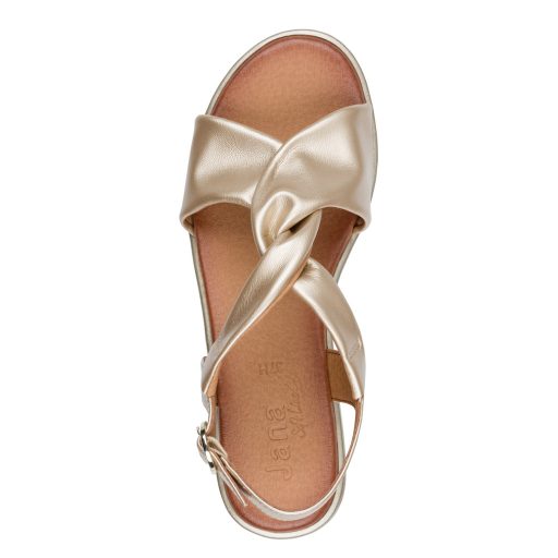 JANA SOFTLINE extra pántos arany kényelmi szandál