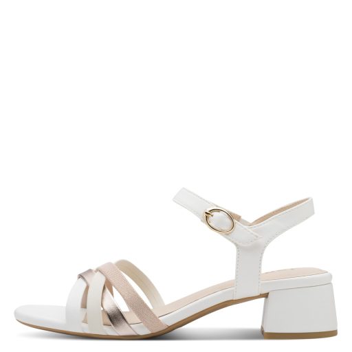 JANA SOFTLINE kis sarkas fehér-rose csini szandál 